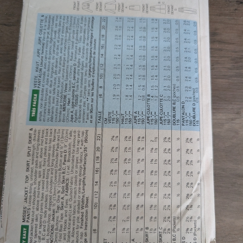 Butterick Pattern - Picture 2 of 2